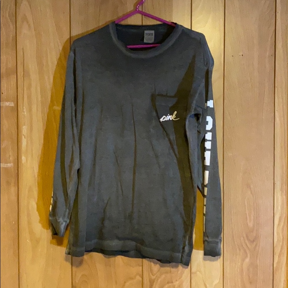 Grey Washed PINK t shirt